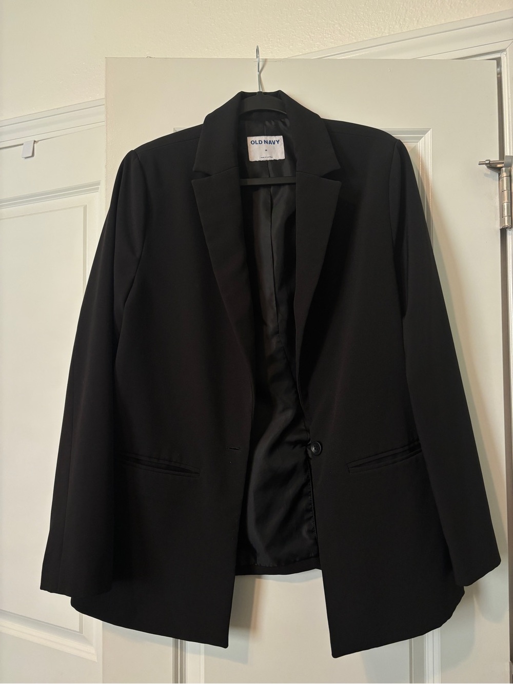 Old Navy Black Women's Single-Button Blazer